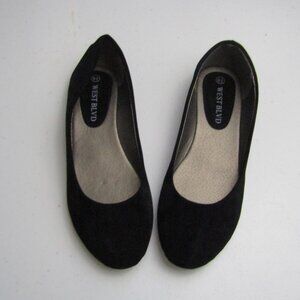 West Blvd Ballet Flats Black 8.5 Casual Classic